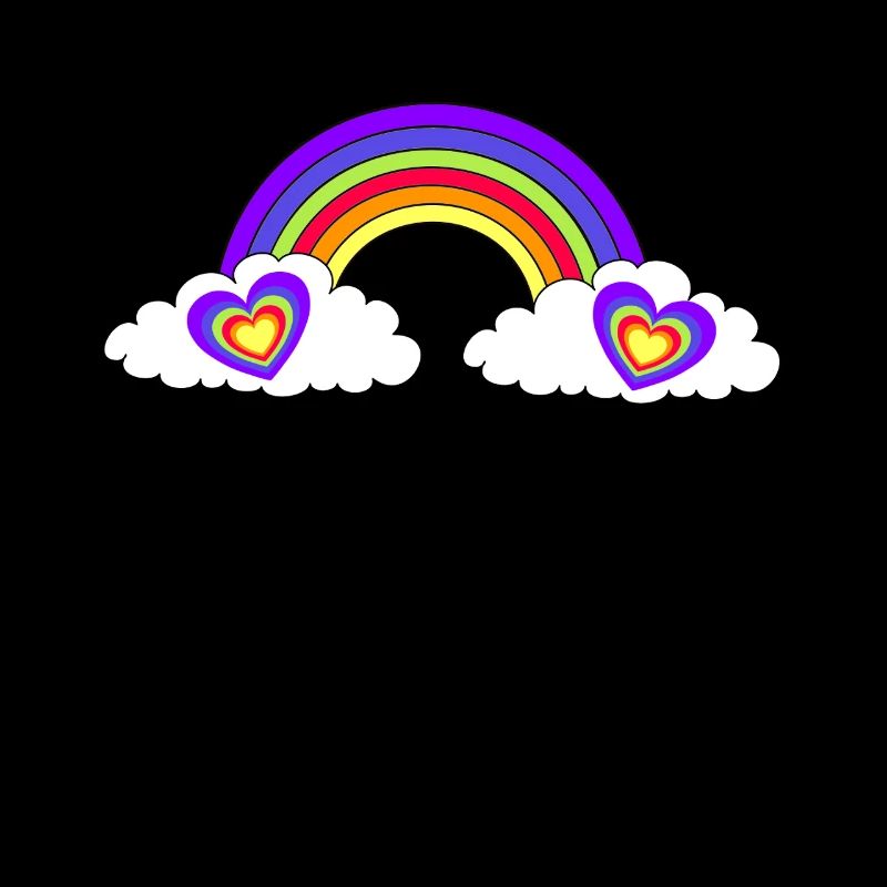 LGBT Rainbow Heart Hearts
