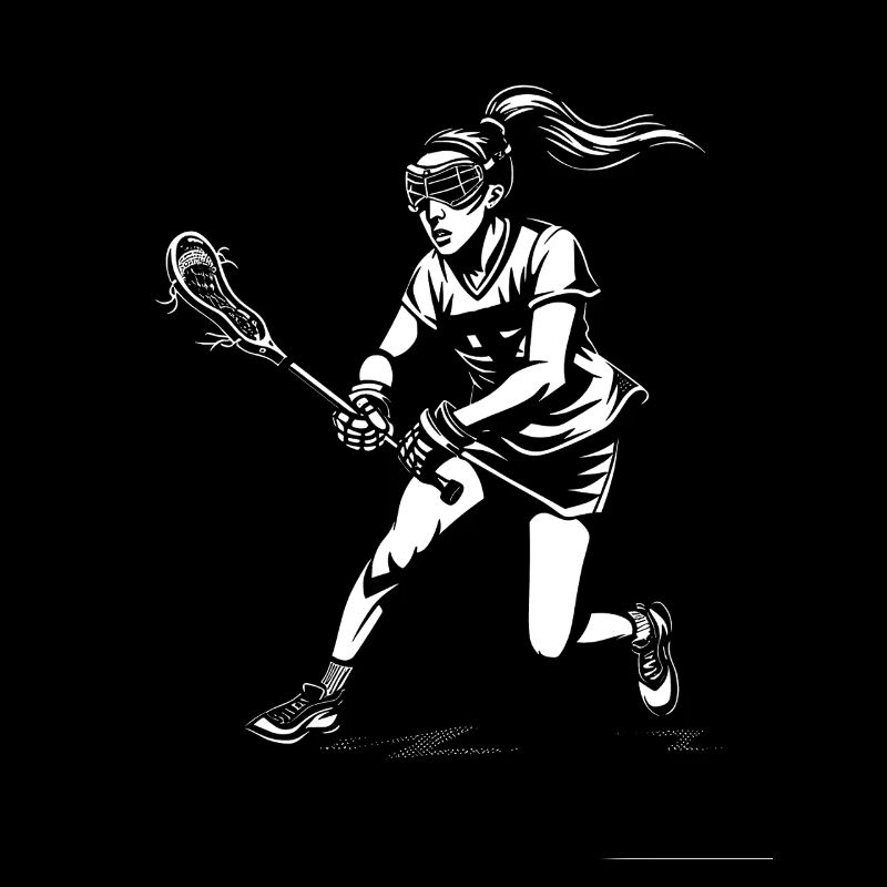 Female Lacrosse Player
