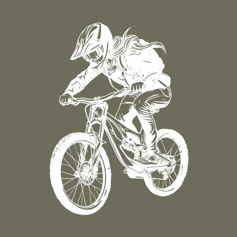 Mountain Biker Mädchen