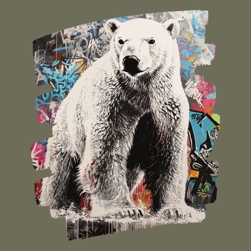 Polar Bear Graffiti Sprayer