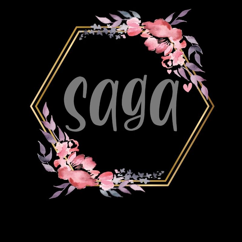 Saga Mädchen Name personalisiertes Geschenk