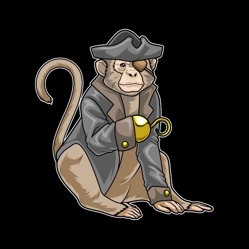Singe Pirate Crochet Main