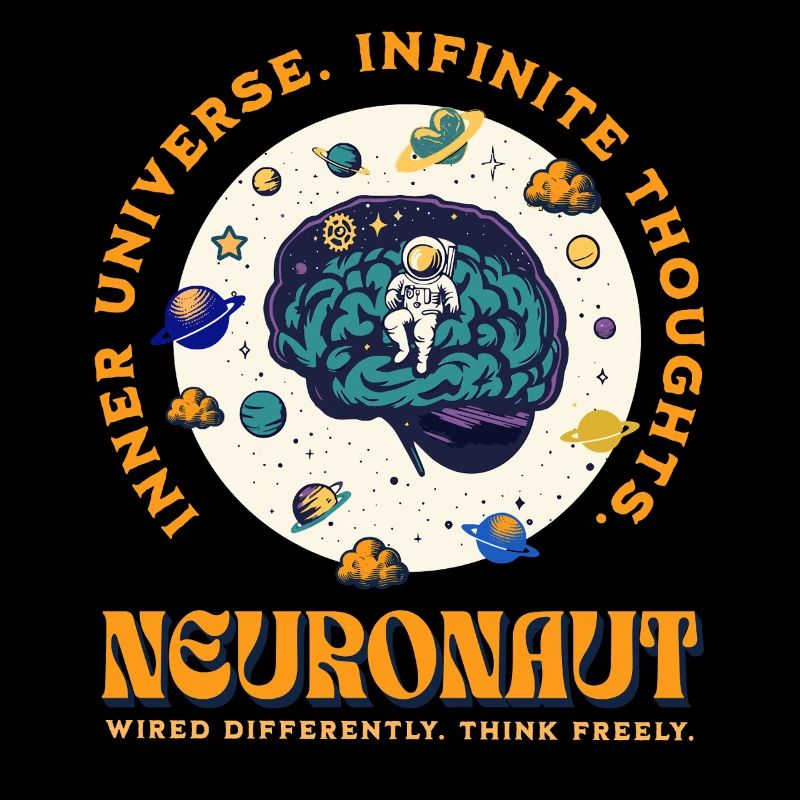 Neurospicy Neurodivergent Astronaut Brain