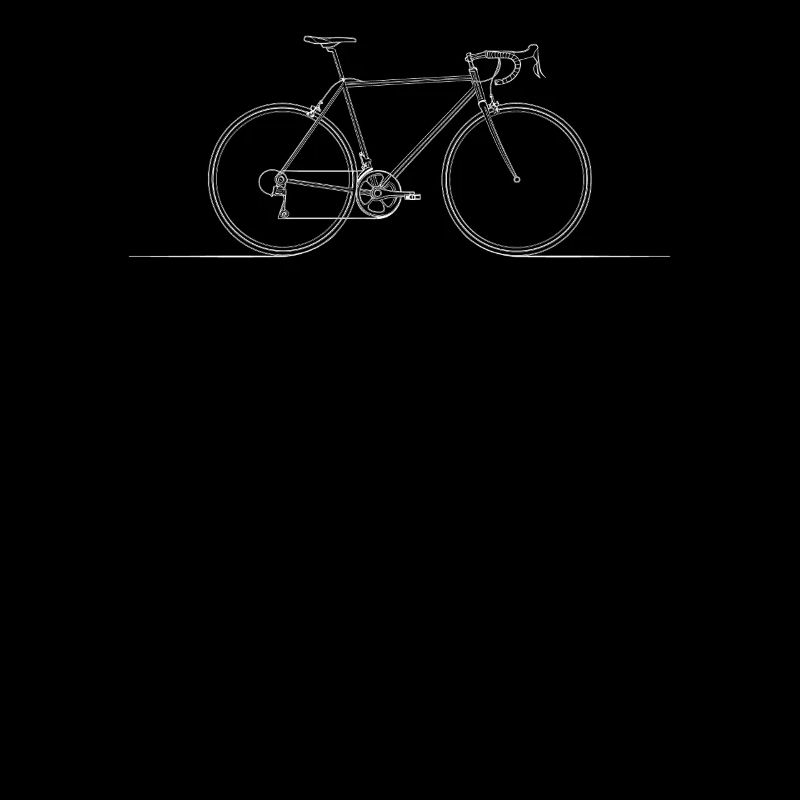 Stylish Bicycle Sketch Minimalist Look