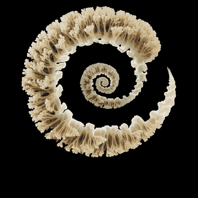 Fibonacci-Pilz-Spirale | Sakrale Naturkunst