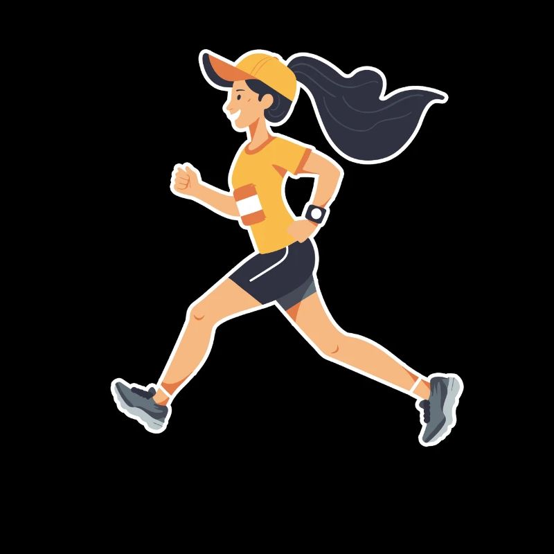 Bande dessinée de coureur