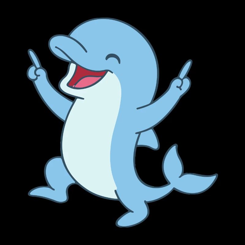 Happy baby dolphin - Dolphin Splash Joy