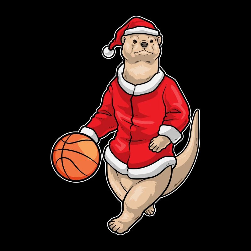 Otter Christmas Basketball