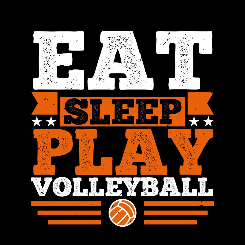 Design Volleyball Leidenschaft Bunter Stil
