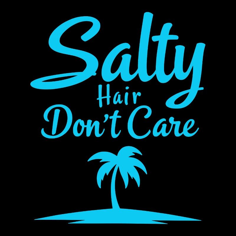 Les cheveux salés ne se soucient pas de l’ambiance de la plage