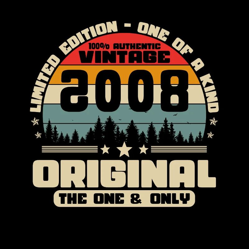 2008 Vintage Retro Geburtstagsgeschenk
