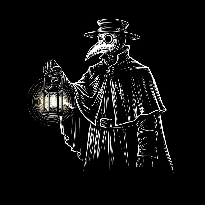 Mystical quack with lantern