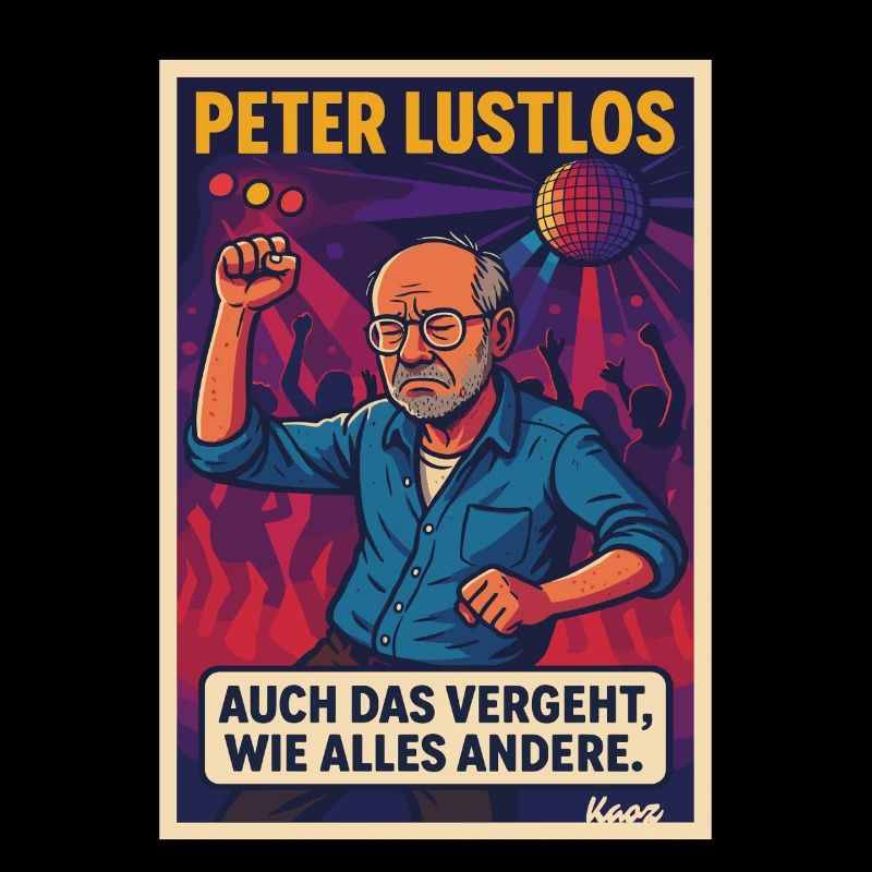 Humorous dancefloor saying with Peter Lustlos