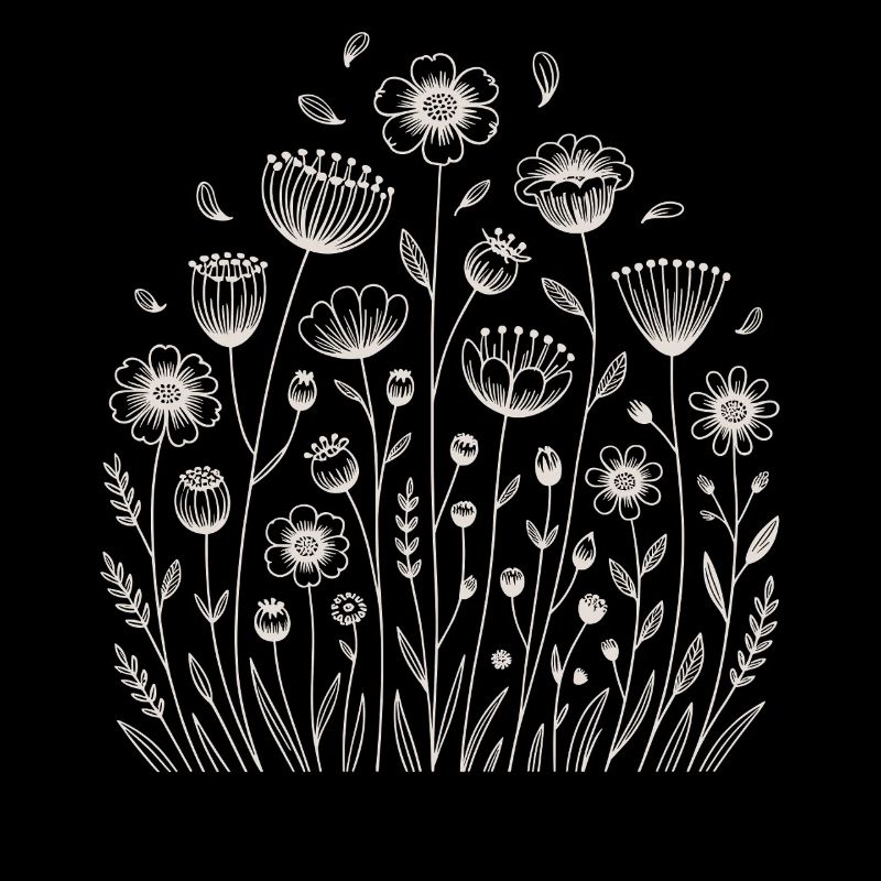 Playful floral pattern