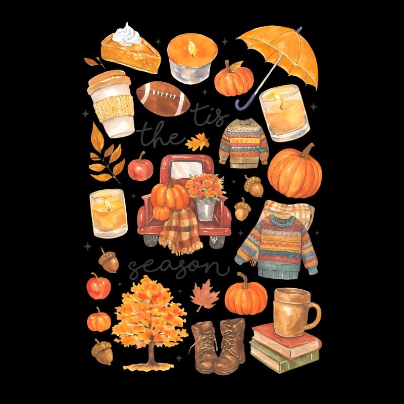 Herbstliche Gemütlichkeit Illustration