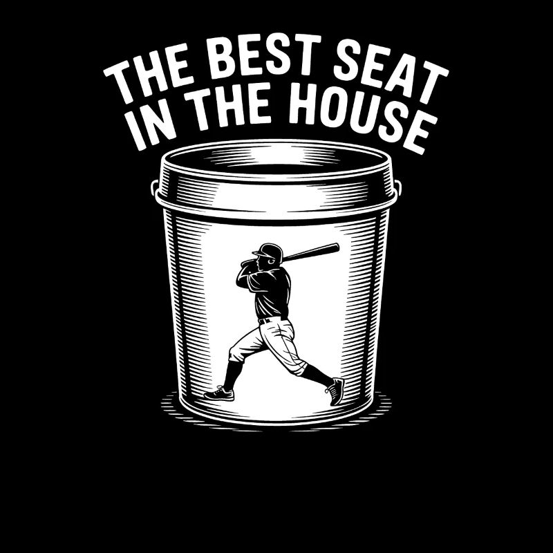 Der beste Platz im Haus Bucket Dad Baseball Dad