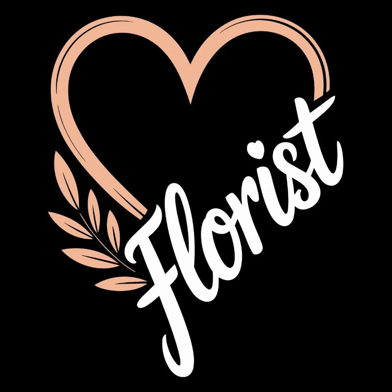 Fleuriste de conception de coeur floral