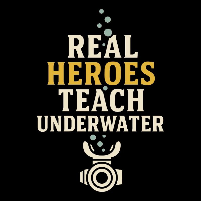 Scuba Instructor Dive Crew Pride Teaching