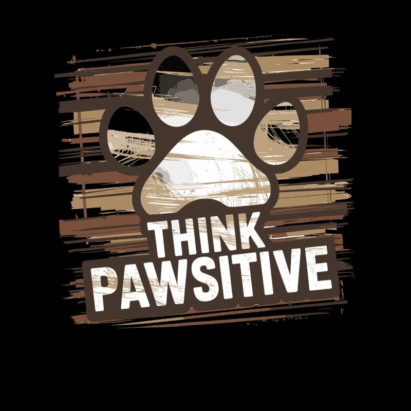 Pensez à l’illustration d’empreinte de patte Pawsitive