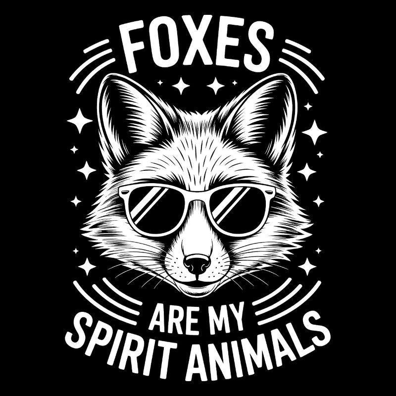 Wolf mit Sonnenbrille und Spruch