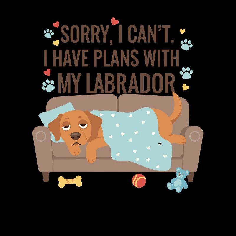 Motif de couverture de canapé Labrador