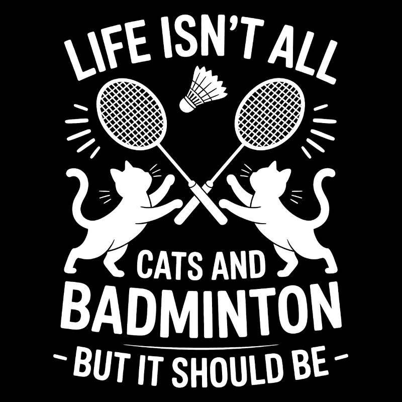 Badminton Dire Chat Drôle Badminton Cadeau