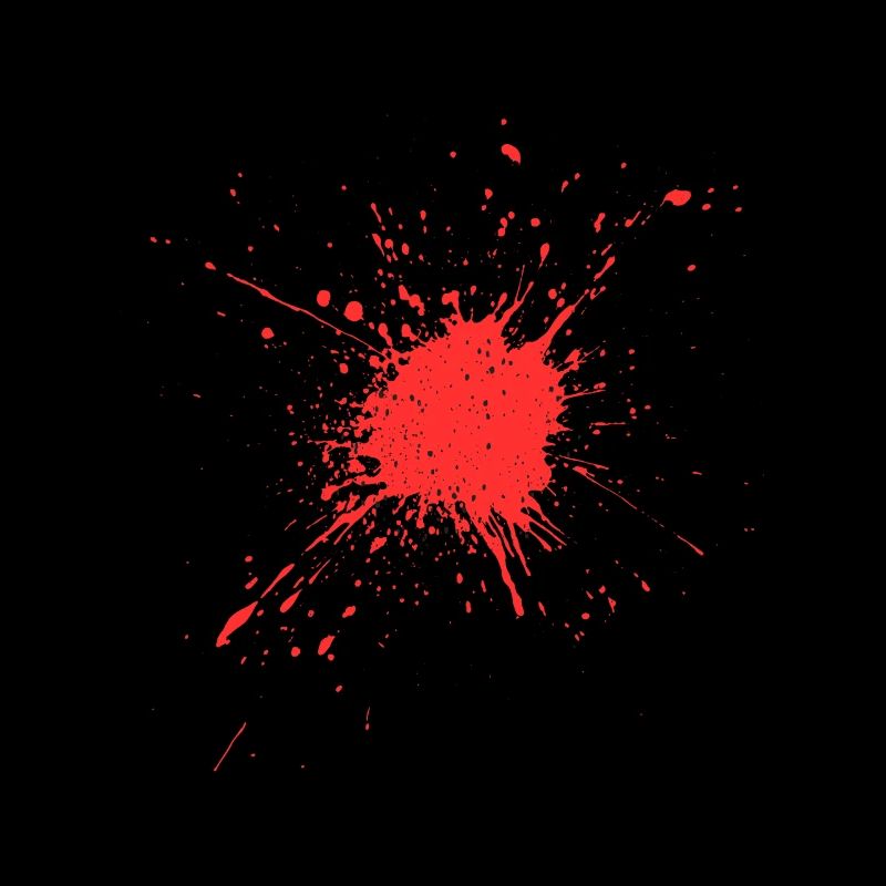 Kunstvoller roter Farbschmerz Design