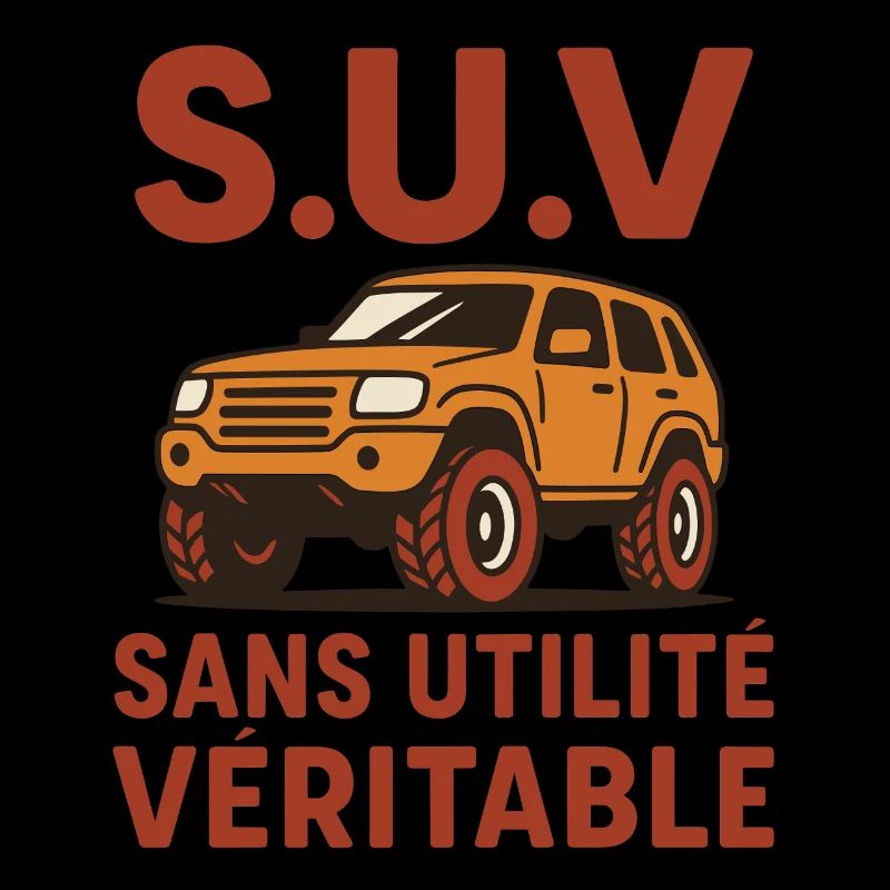 SUV ohne Nutzen echter Humor ironisches Auto