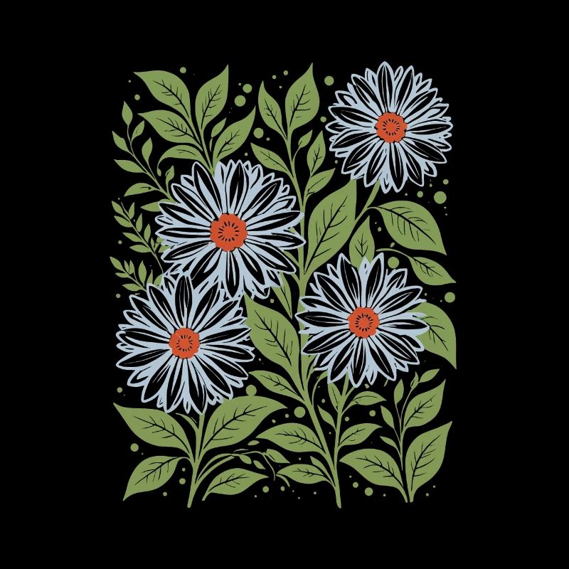 Gänseblümchen in Himmelblau Blumen