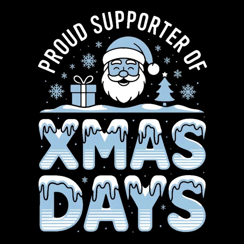 Xmas Days Blaues Santa-Design