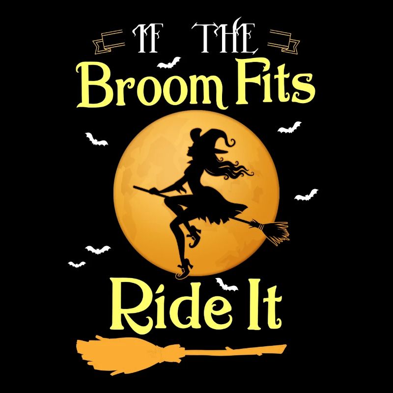 Si le balai convient à la chemise d’Halloween Ride It Witch