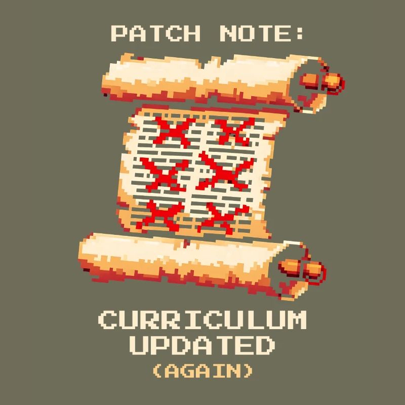 Patch Notes: Curriculum Updated | School humor