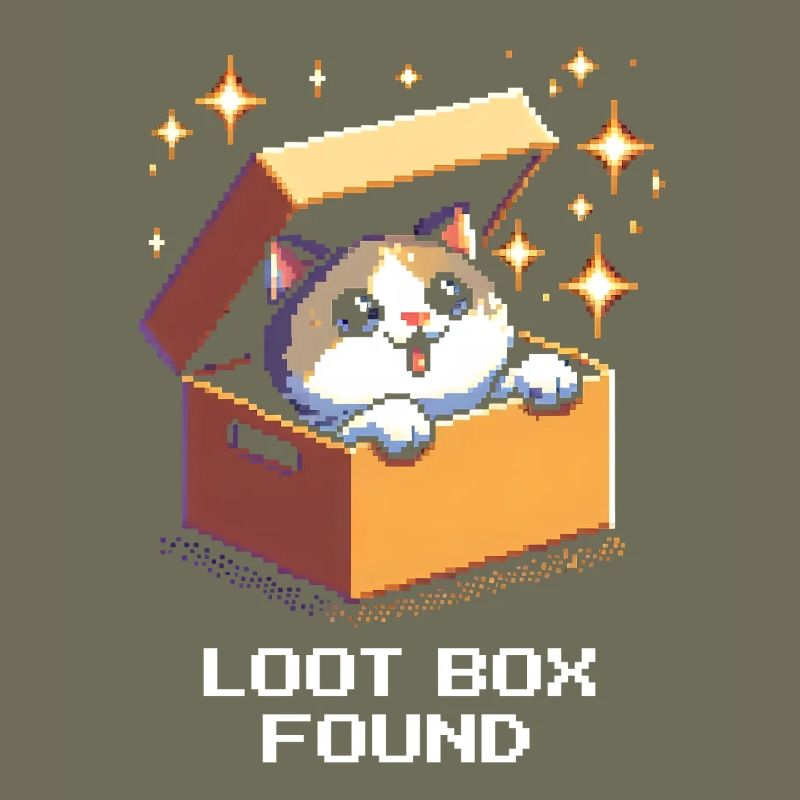 Loot box found | Cat Gaming Humor