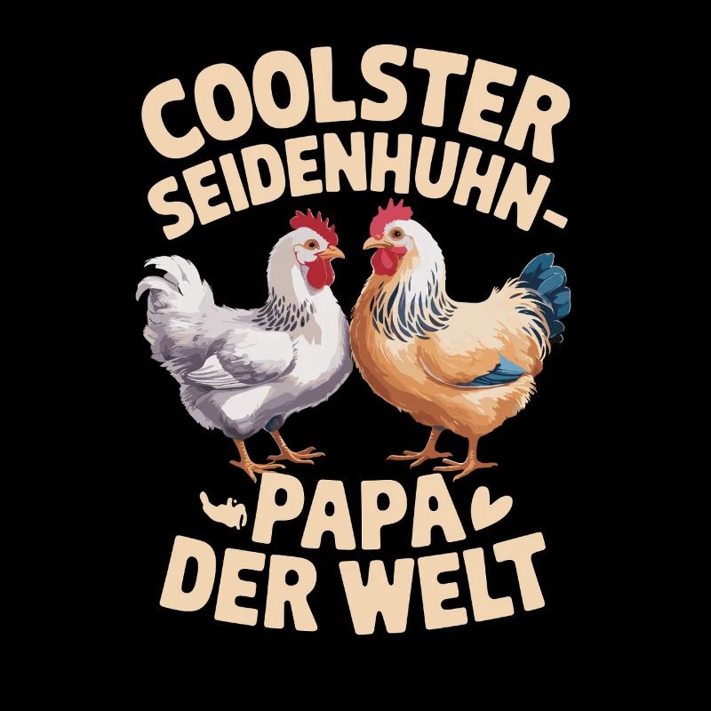 Papa poulet soyeux le plus cool du monde