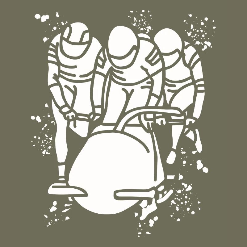 Bobfahrer Bobschlitten Viererbob