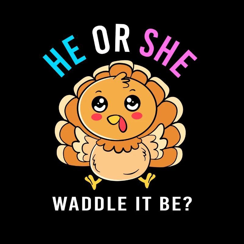 Thanksgiving Gender Reveal Werdende Mutter