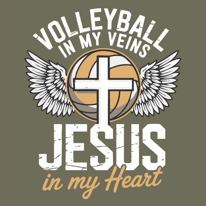 Volley-ball et Jésus – Conception d’une croix avec des ailes