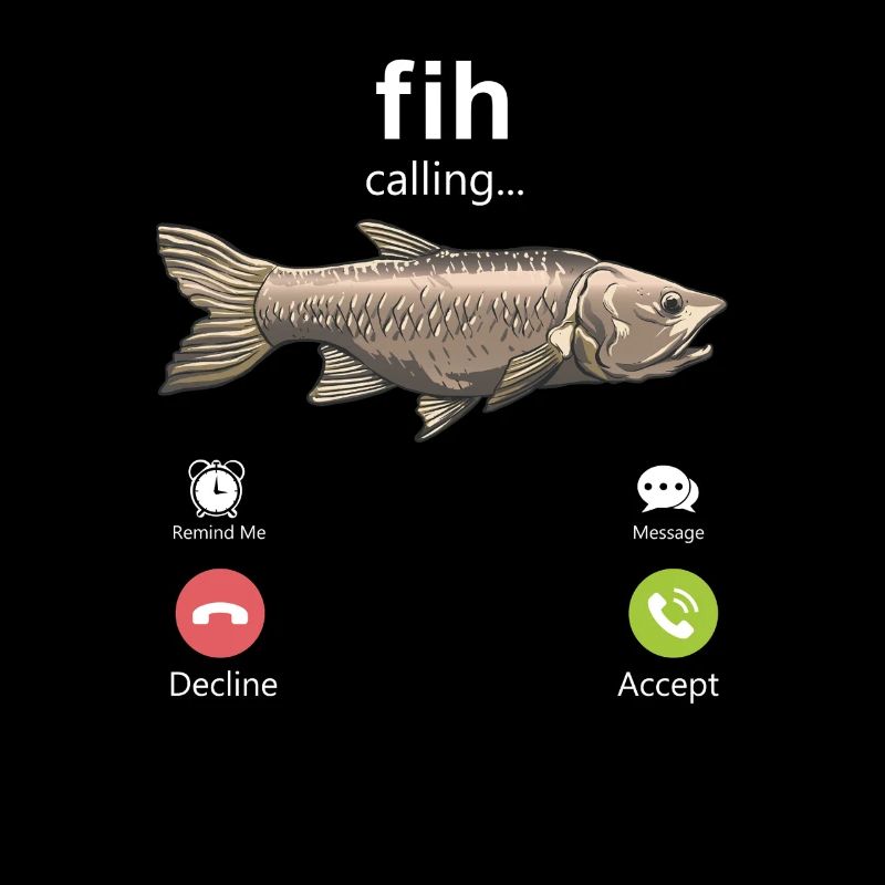 Fih Appel Drôle Hommes Pêche Internet Meme Fi