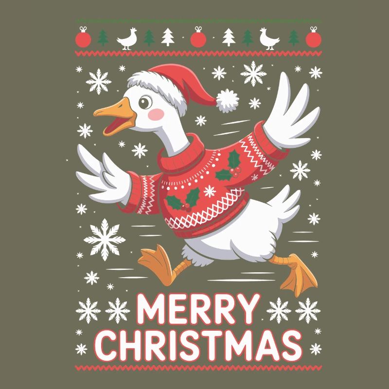 Weihnachtsgans im Pullover