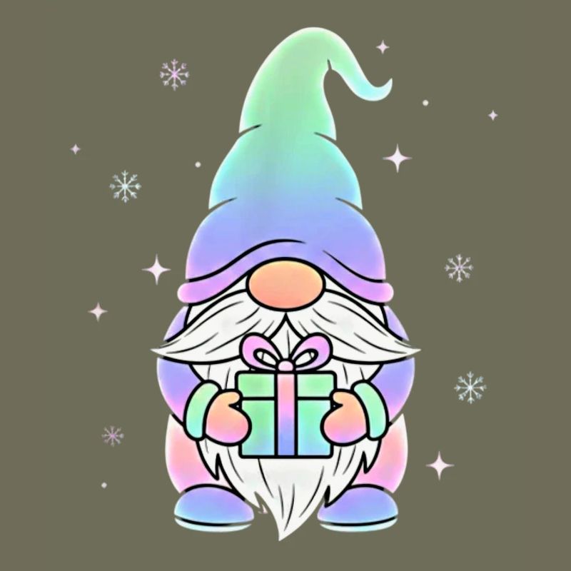 Gnome de Noël Pastel Dégradé