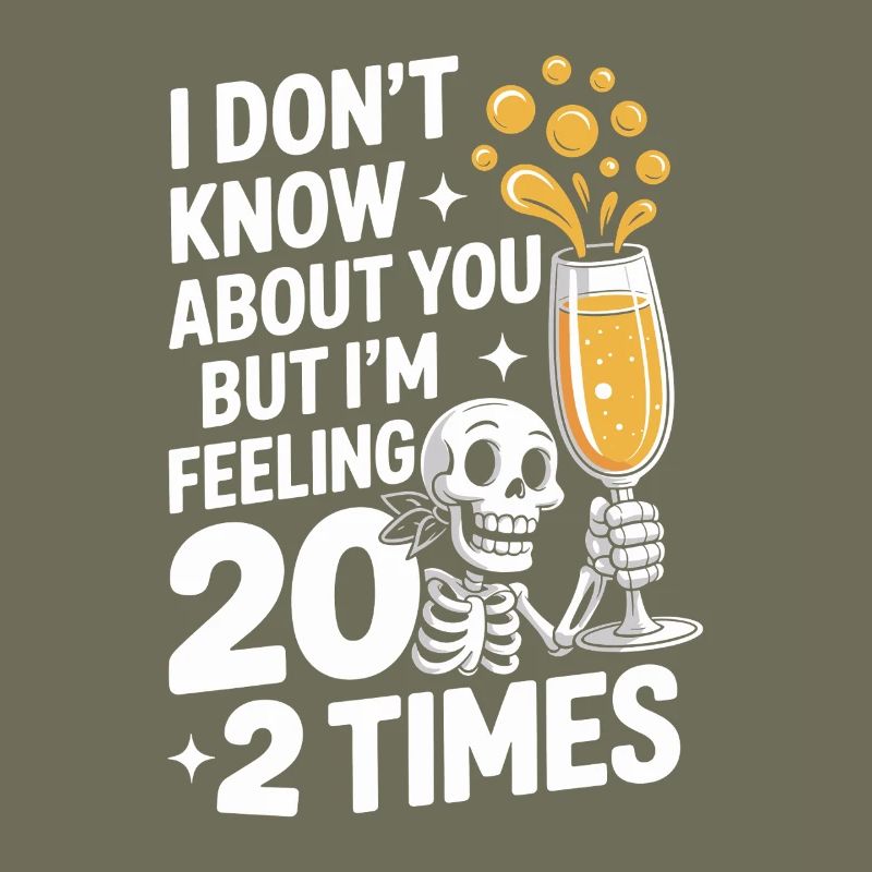 Skelett Prost 40 er Geburtstag