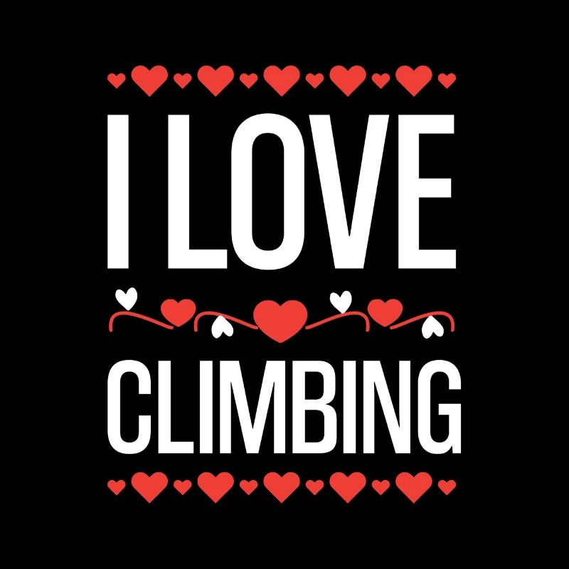 I Love Climbing Herzdesign