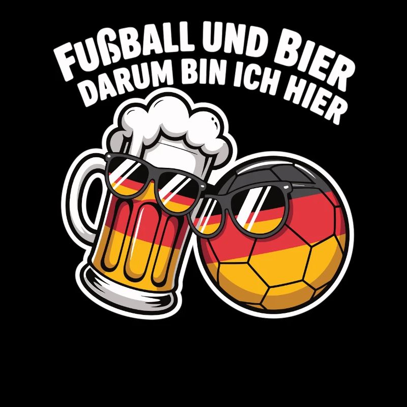 Fußball und Bier – Deutschland Fan Spruch