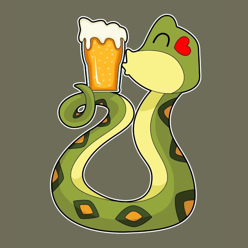 Schlange Bier