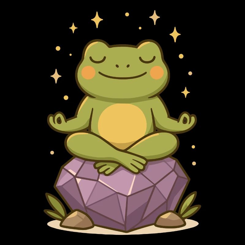 Meditating Frog – Spiritual & Mindful