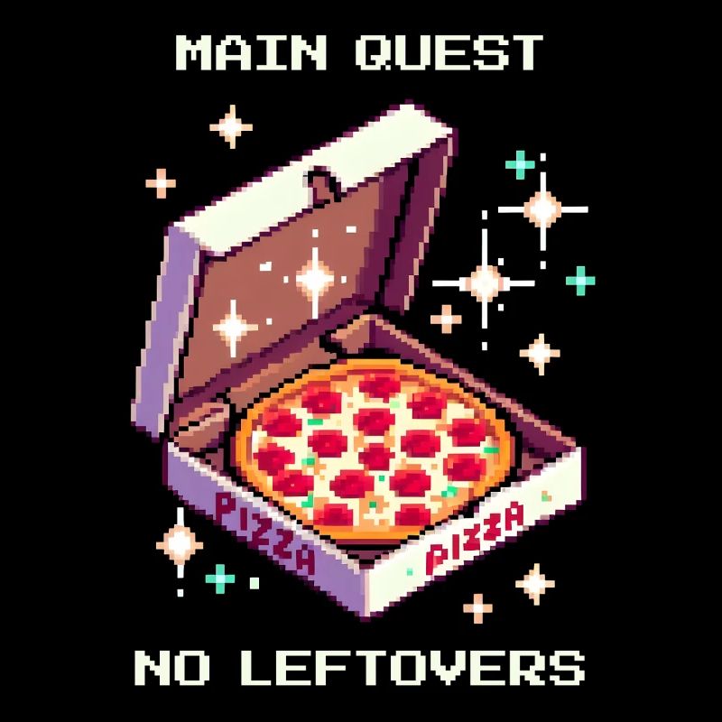 Quête principale : Pas de restes | Pizza RPG Humour