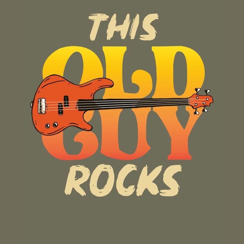 This Old Guy Rocks Guitar Tee