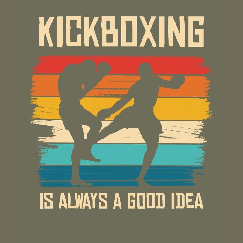Kickboxing dans le style arc-en-ciel