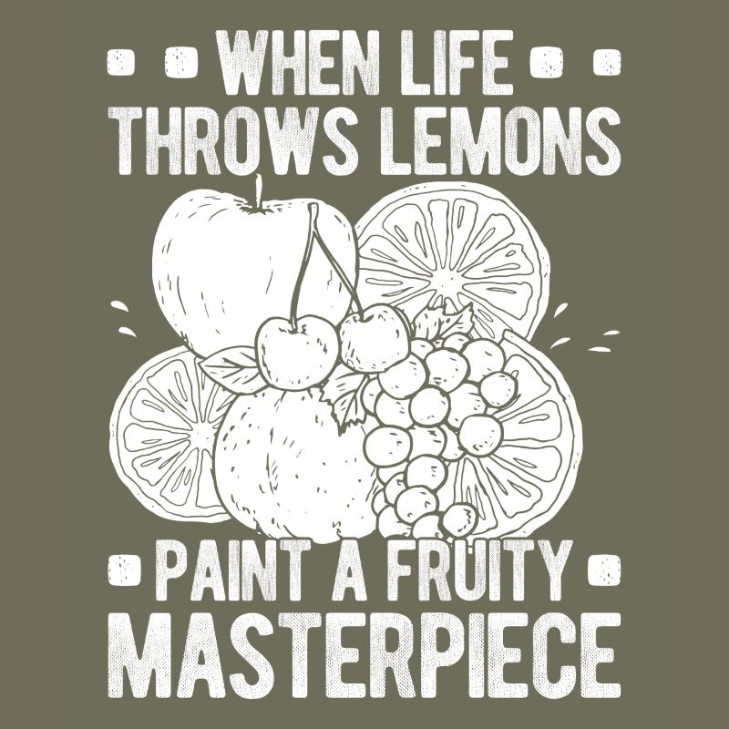 Funny Art Painter Paint Fruity Masterpiece Drawing