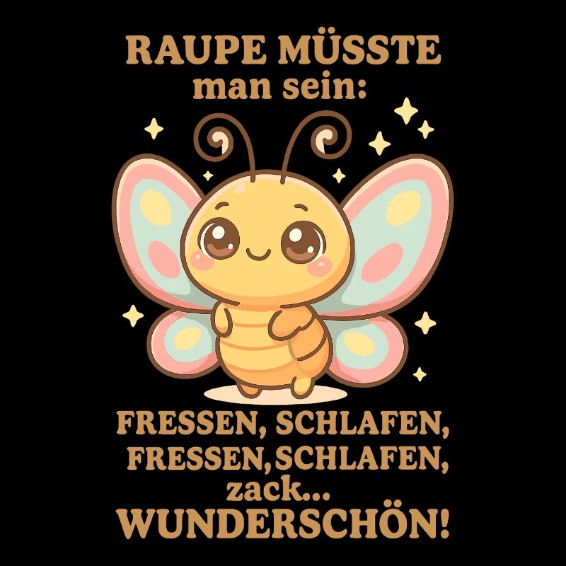 Raupe Spruch – Zack Wunderschön